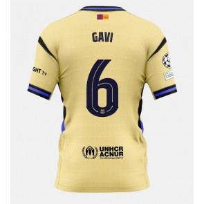 Barcelona Paez Gavi #6 Segunda Equipación 2025-26 Manga Corta